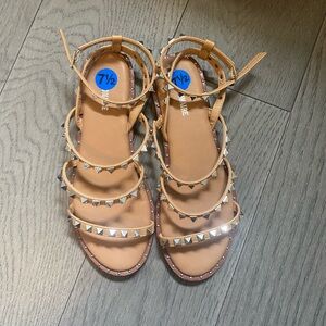 Studded Tan Sandals